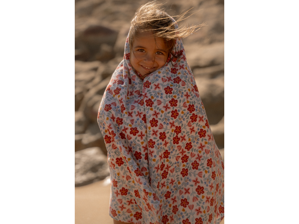 PLÁŽOVÁ OSUŠKA 120X60 CM SUNNY FLOWERS