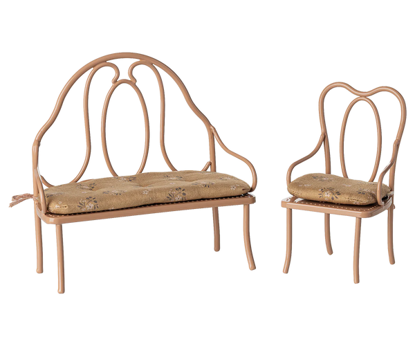 VINTAGE STOLIČKA dark powder (veľký domček MAILEG)