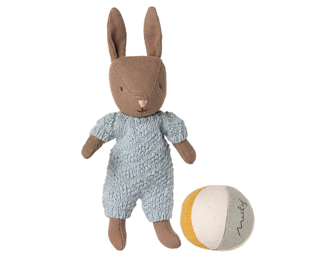 Baby zajačik S loptou blue