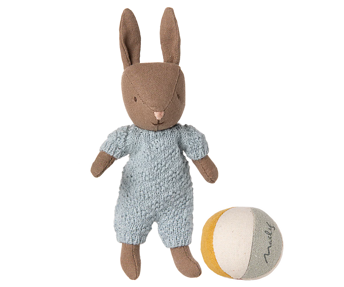 Baby zajačik S loptou blue