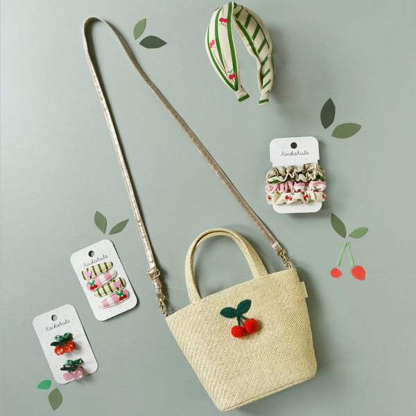 PRÚTENÁ KABELKA PRE DETI S ČEREŠŇAMI 🍒