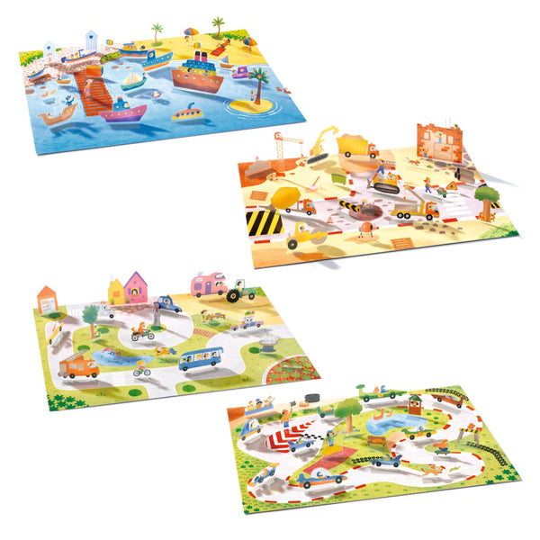 VOZIDLÁ: ZDVÍHACIE ODNÍMATEĽNÉ SAMOLEPKY 3-6R