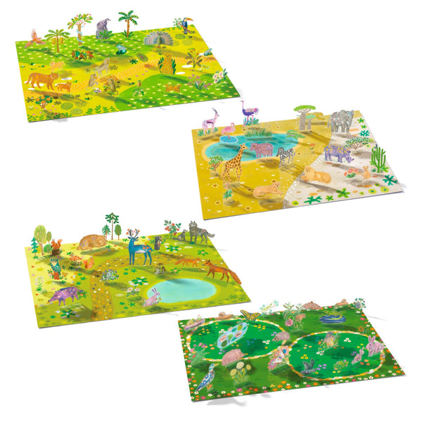 ZVIERATÁ: ZDVÍHACIE ODNÍMATEĽNÉ SAMOLEPKY 3-6R