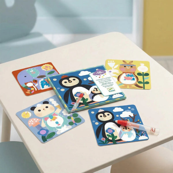 MAGICKÉ VYFARBOVANIE VODOU – ZVIERATKÁ A MLÁĎATKÁ