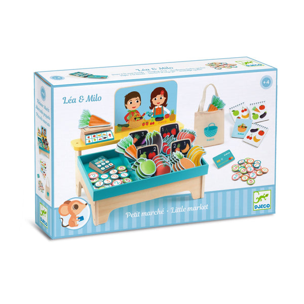 MALÝ TRH LÉA A MILO: ROLOVÁ HRA NA NAKUPOVANIE 4R