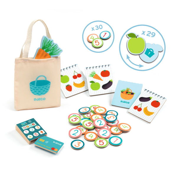 MALÝ TRH LÉA A MILO: ROLOVÁ HRA NA NAKUPOVANIE 4R