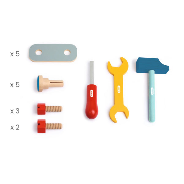 BRICOTOO: PRACOVNÝ STÔL S NÁRADÍM (22 ks)