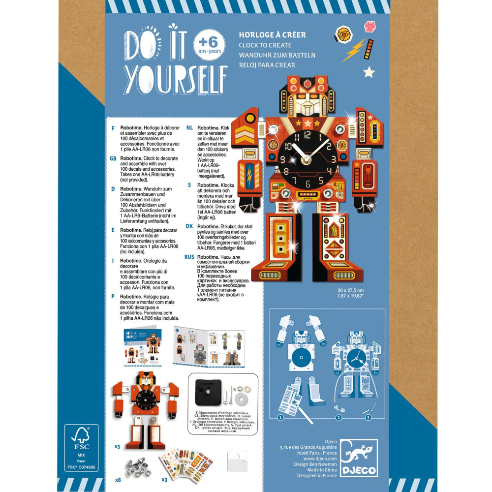 Diy hodiny robot 6R+ – obrázok 7