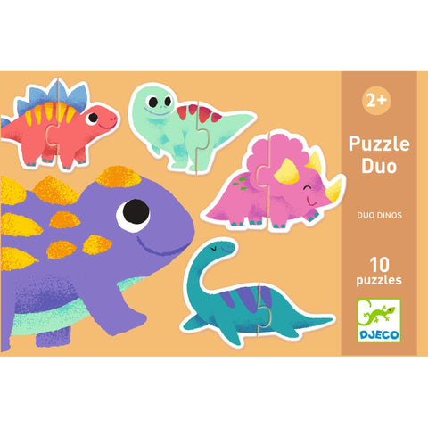 PUZZLE DUO DINOSARI 2R+