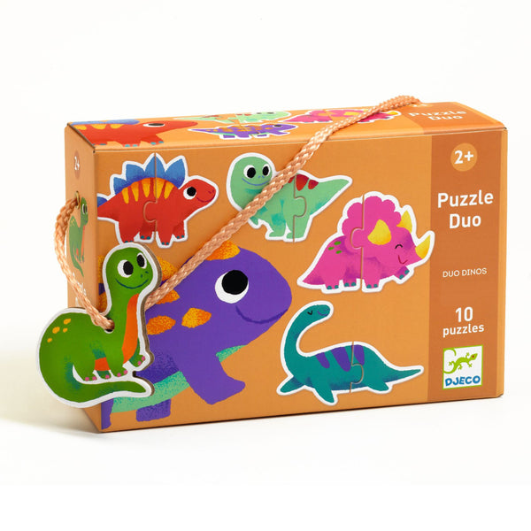 PUZZLE DUO DINOSARI 2R+