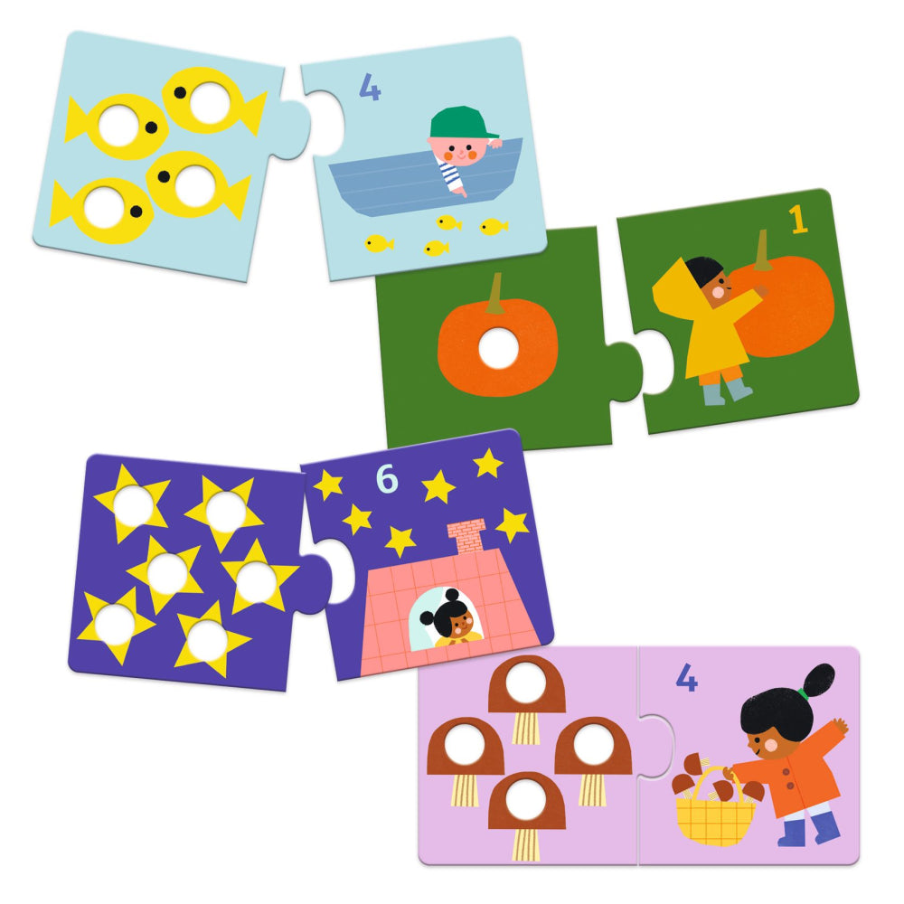 Duo puzzle čísla A počítanie – obrázok 4