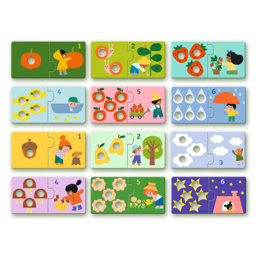 Duo puzzle čísla A počítanie – obrázok 2