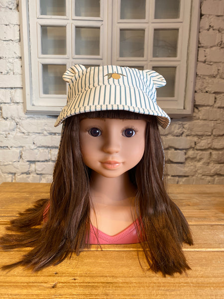 ČIAPKA DO VODY PÁSIKMI 🍋 UPF 50+