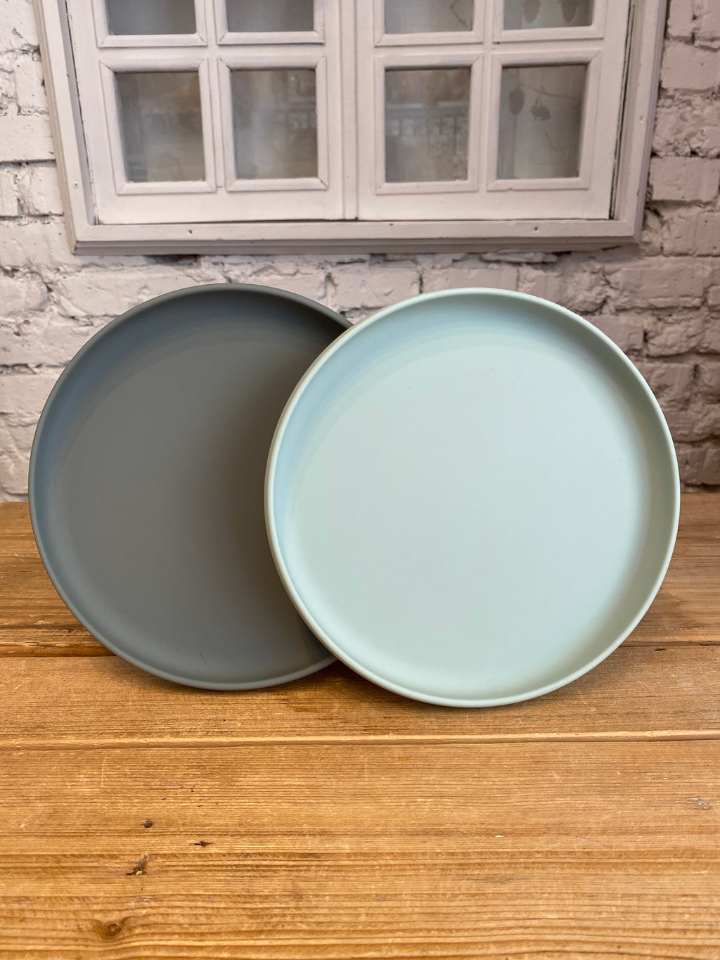 Tanierik nerozbitný 2ks dusty mint/ fauna green mix – obrázok 2