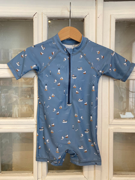 PLAVKY KRÁTKY RUKÁV NÁMORNÍCKY ZÁLIV VEĽ. 74/80