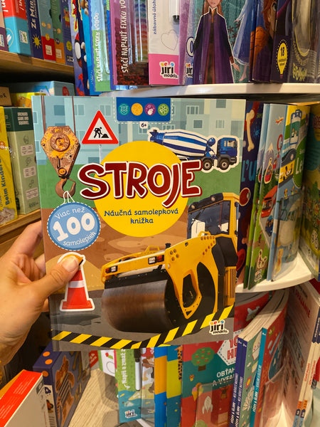 NÁUČNÁ SAMOLEPKOVÁ KNIŽKA STROJE 6+