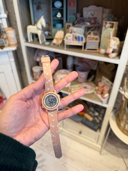 DIGITÁLNE DETSKÉ HODINKY srdiečka - do vypredania