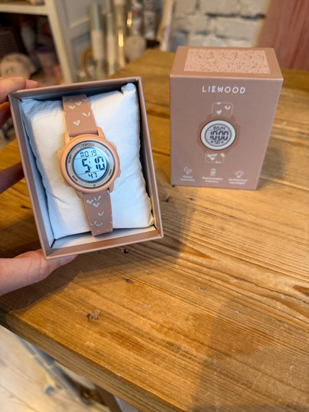 DIGITÁLNE DETSKÉ HODINKY srdiečka - do vypredania