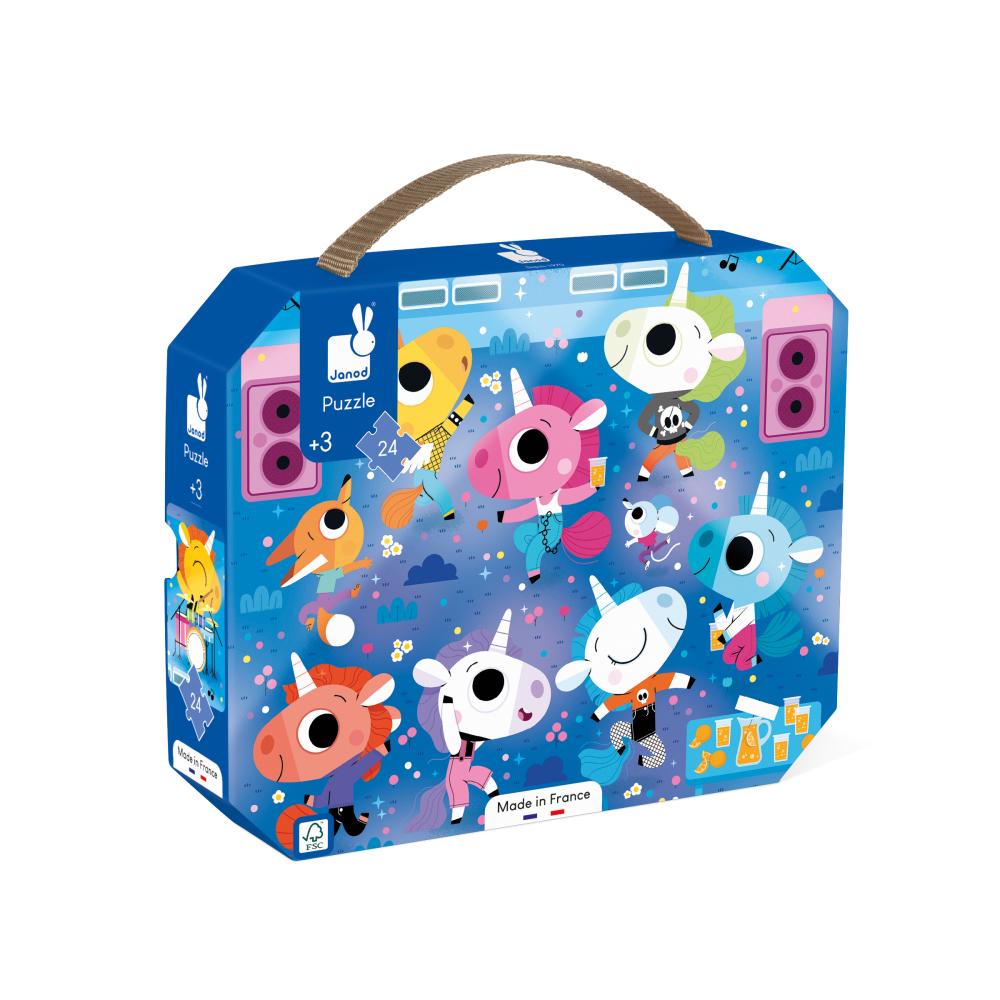 JEDNOROŽEC NA KONCERTE PUZZLE V KUFRÍKU 24KS 3R