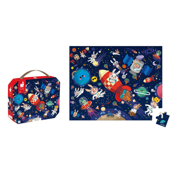 RAKETA VO VESMÍRE PUZZLE V KUFRÍKU 54KS 5R