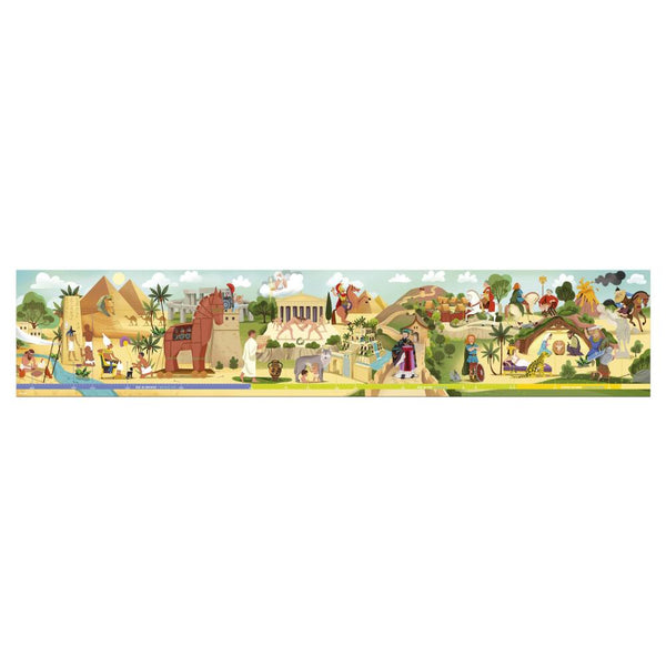 PANORAMATICKÉ PUZZLE V KUFRÍKU ANTIKA A MYTOLÓGIA 100KS