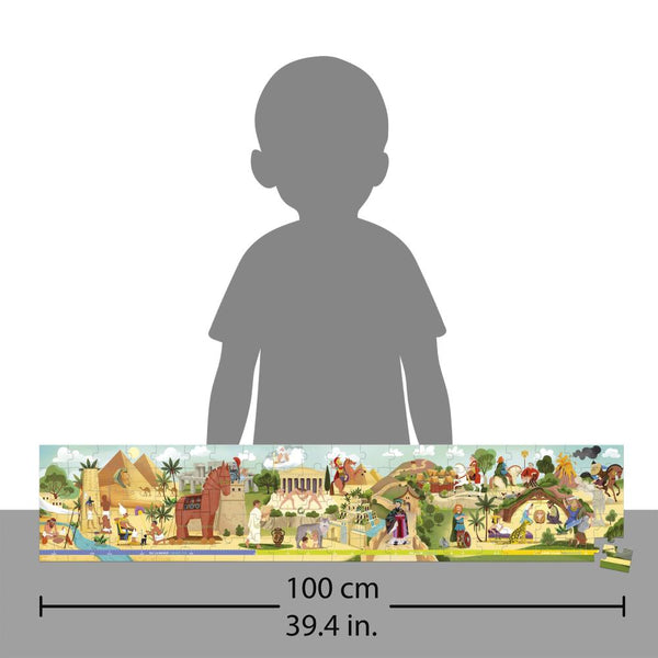 PANORAMATICKÉ PUZZLE V KUFRÍKU ANTIKA A MYTOLÓGIA 100KS