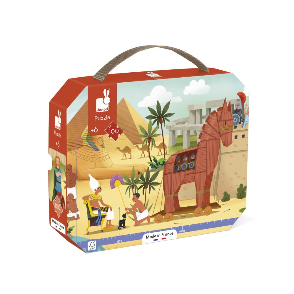 PANORAMATICKÉ PUZZLE V KUFRÍKU ANTIKA A MYTOLÓGIA 100KS