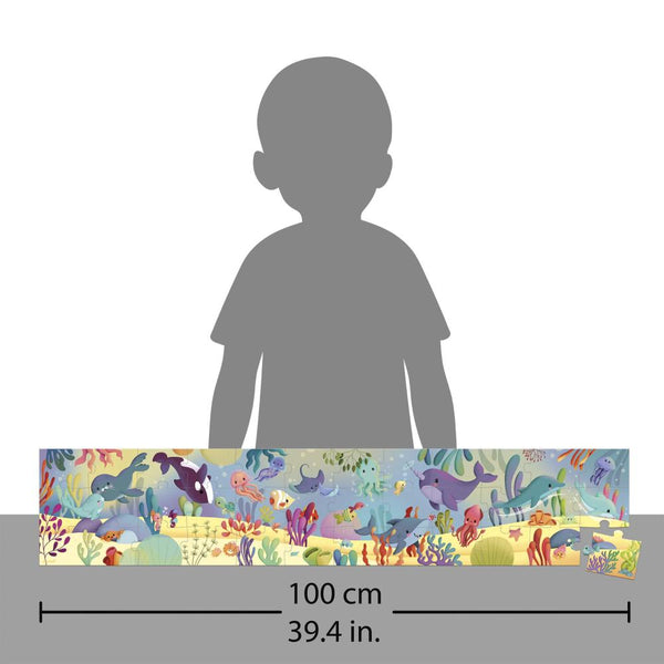 PANORAMATICKÉ PUZZLE  V KUFRÍKU MORSKÝ SVET