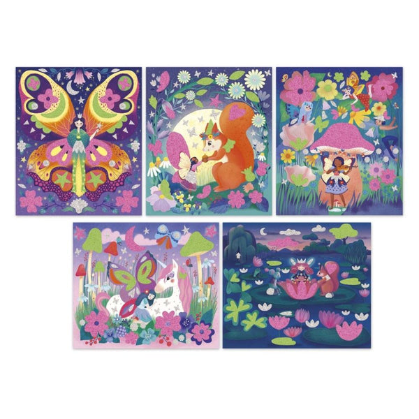 MAXI KREATÍVNA SADA PENOVÉ NÁLEPKY A SVIETIACI PIESOK 6R