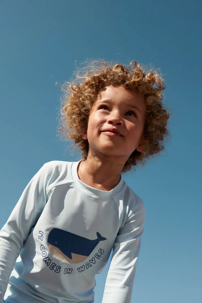 PLAVKOVÉ TRIČKO S UV FAKTOROM veľ. 122