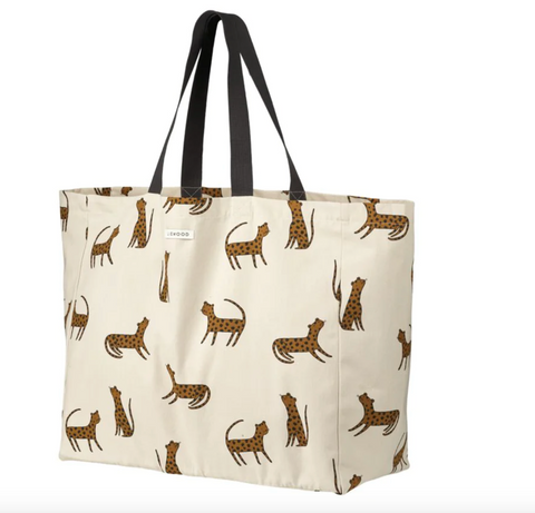 TAŠKA PLÁTENÁ MAXI TOTEBAG leopard sandy - do vypredania