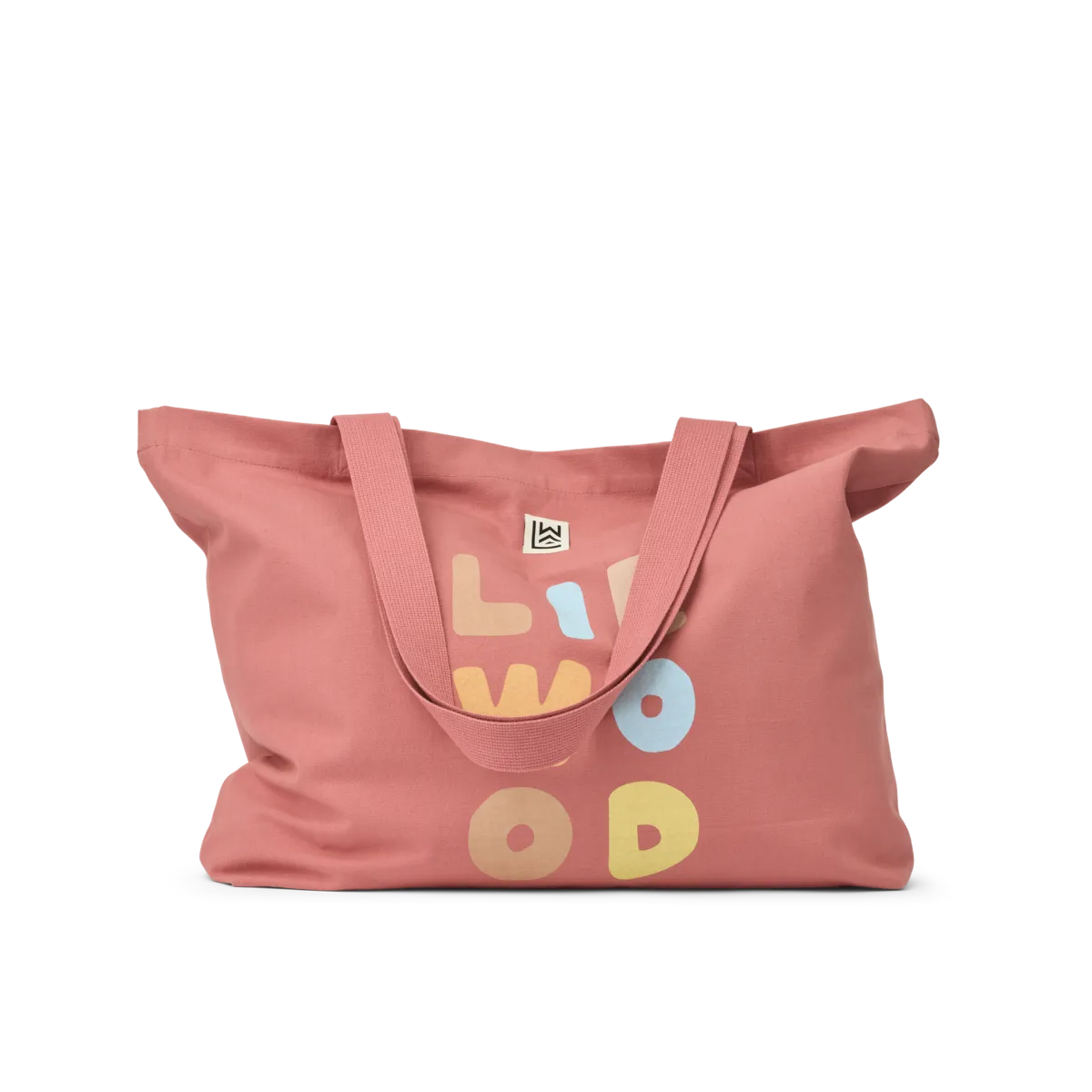 Taška plátená big totebag dusty rose - do vypredania