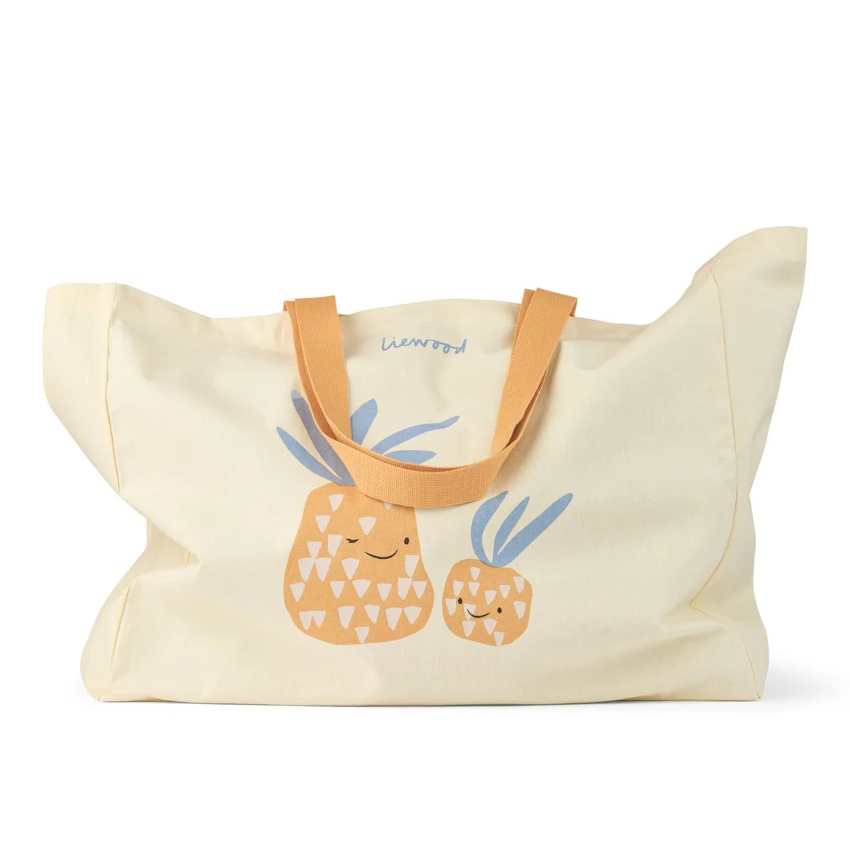 Veľká plátená taška S ananásom – maxi tote bag
