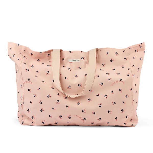 VEĽKÁ PLÁTENÁ TAŠKA SRDIEČKA/ČEREŠNE – MAXI TOTE BAG