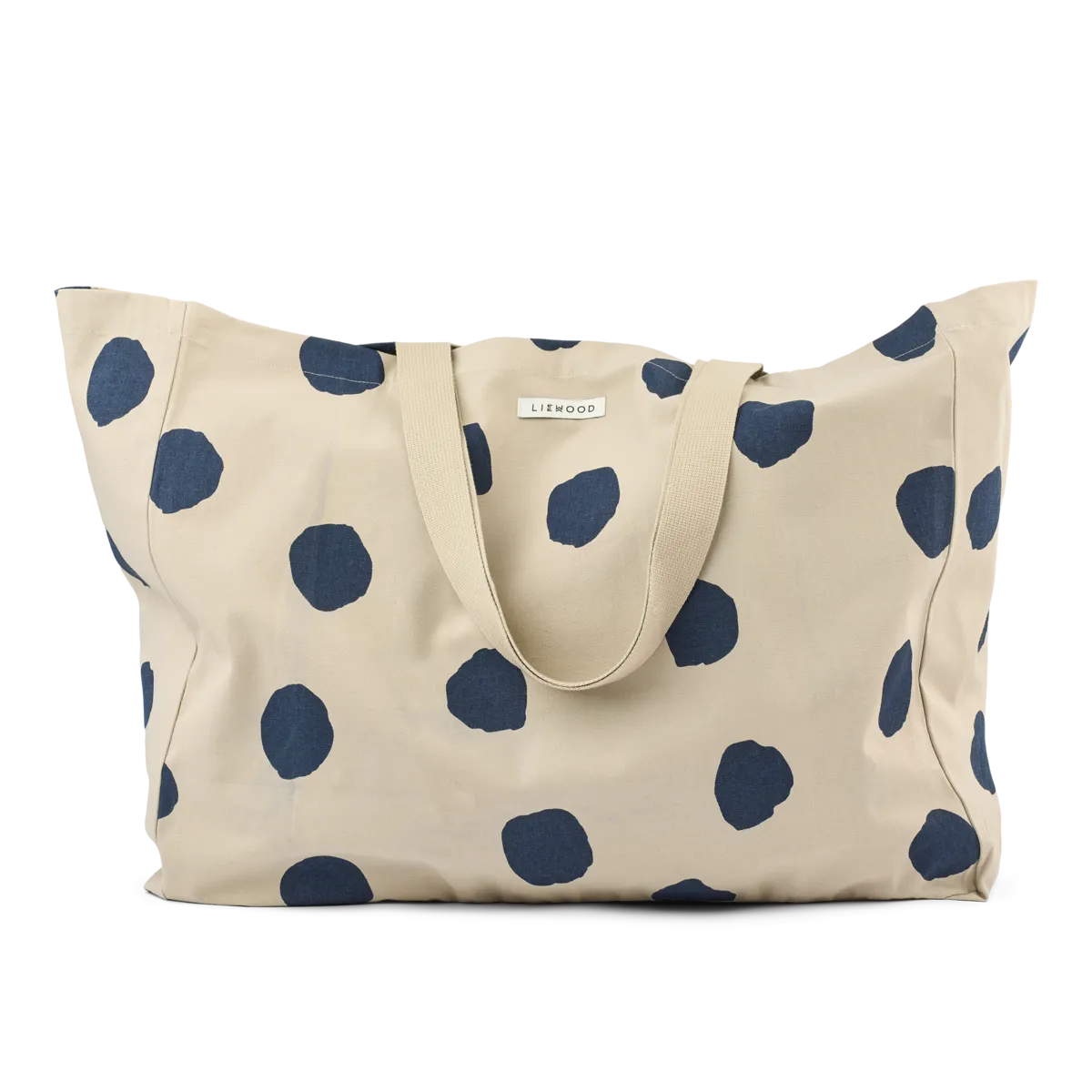 Veľká plátená taška bodky – maxi tote bag