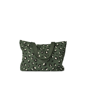 TAŠKA PLÁTENÁ BIG TOTEBAG WILD LEO FOREST GREEN - do vypredania