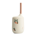 Pohár so slamkou peach