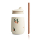 Pohár so slamkou peach – obrázok 4