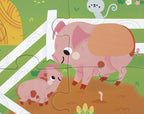 Dotykové senzorické puzzle farma 20 ks – obrázok 4