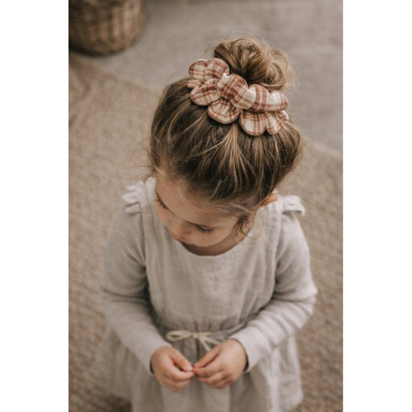 SCRUNCHIE GUMIČKA Z ORGANICKEJ BAVLNY toffee