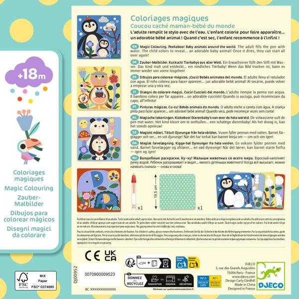 MAGICKÉ VYFARBOVANIE VODOU – ZVIERATKÁ A MLÁĎATKÁ