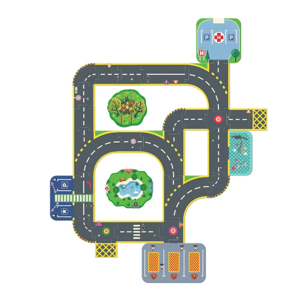 DJECO CRAZY MOTORS MESTO – OBROVSKÉ PUZZLE UP PUZZLE (28 + 6 KS)