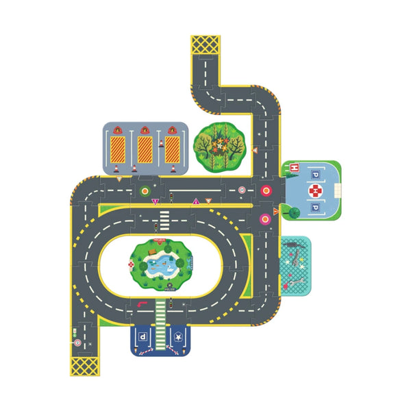 DJECO CRAZY MOTORS MESTO – OBROVSKÉ PUZZLE UP PUZZLE (28 + 6 KS)