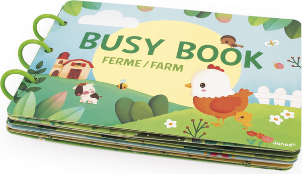 JANOD FARMA BUSY BOOK – INTERAKTÍVNA KNIHA S AKTIVITAMI OD 3 ROKOV