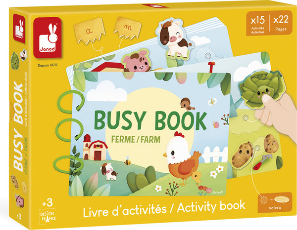 JANOD FARMA BUSY BOOK – INTERAKTÍVNA KNIHA S AKTIVITAMI OD 3 ROKOV