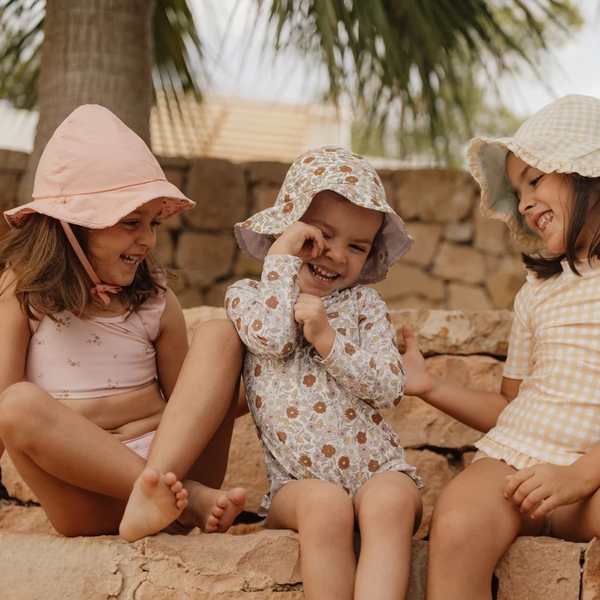 PLAVKY DVOJDIELNE UPF 50+  KVETY 86/92