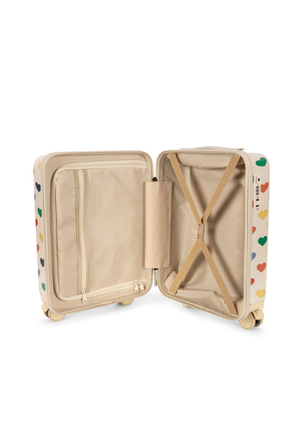 Cestovný kufor SRDIEČKA farebné