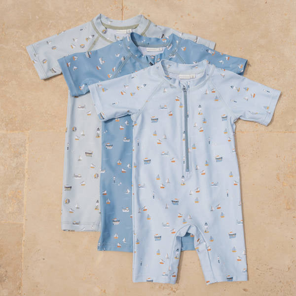 PLAVKY KRÁTKY RUKÁV NÁMORNÍCKY ZÁLIV VEĽ. 74/80