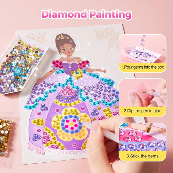 KREATÍVNA SADA PRINCESS GLAM 4V1 6R
