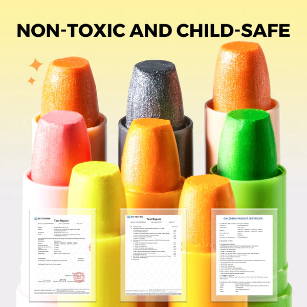 JEMNÉ VOSKOVY GLITTER UMÝVATEĽNÉ 12KS